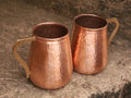 Handmade Hammered Pure Copper Moscow Mule Mug Set of 2 - 17 OZ Drinking Mug